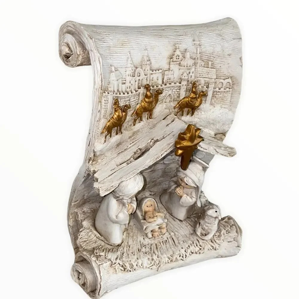 Nativity Scene Christmas Decor Religious Holiday Display‎ Resin